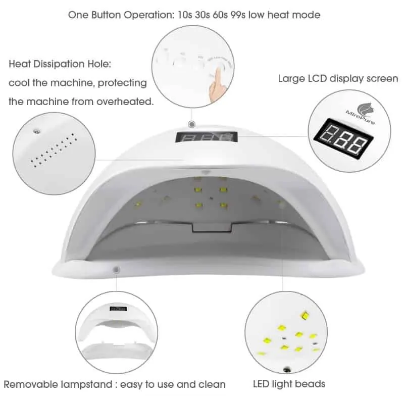 ΕΠΑΓΓΕΛΜΑΤΙΚΟ ΦΟΥΡΝΑΚΙ ΝΥΧΙΩΝ 48W UV LED