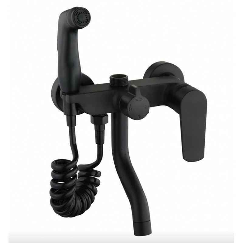 Alternative view of Στήλη Ντους με Μπαταρία Μαύρη Ματ