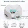 Συσκευή Μαξιλάρι Μασάζ Massage Pillow u-shaped 2000mAh