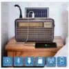 Επιτραπέζιο Ραδιόφωνο Ηλιακό με Bluetooth και USB