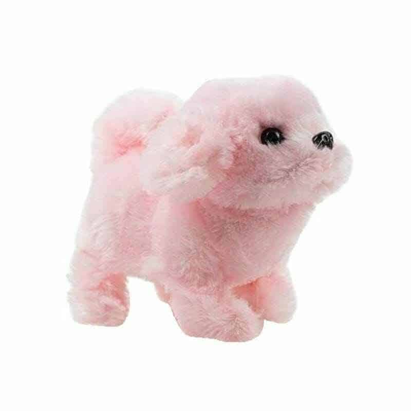 Λούτρινο Σκυλάκι με Κίνηση και Ηχο Ροζ