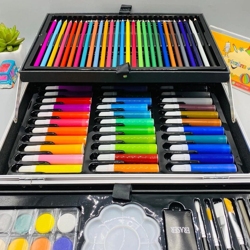 Alternative view of Σετ Βαλιτσάκι Ζωγραφικής 145 Τεμάχια Unicorn Art Painting Set