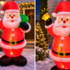 Φουσκωτός Άγιος Βασίλης 213cm με Φωτισμό LED και Αυτόματο Φούσκωμα Φουσκωτός Άγιος Βασίλης 213cm με Φωτισμό LED και Αυτόματο Φούσκωμα
